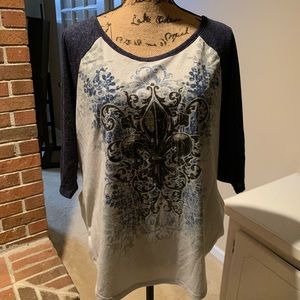 Lane Bryant Printed T- Shirt Size 14/16